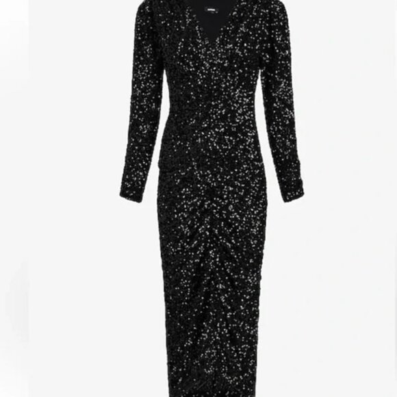 ✨ Stunning Black Sequin Cocktail Dress ✨ - Picture 6 of 15